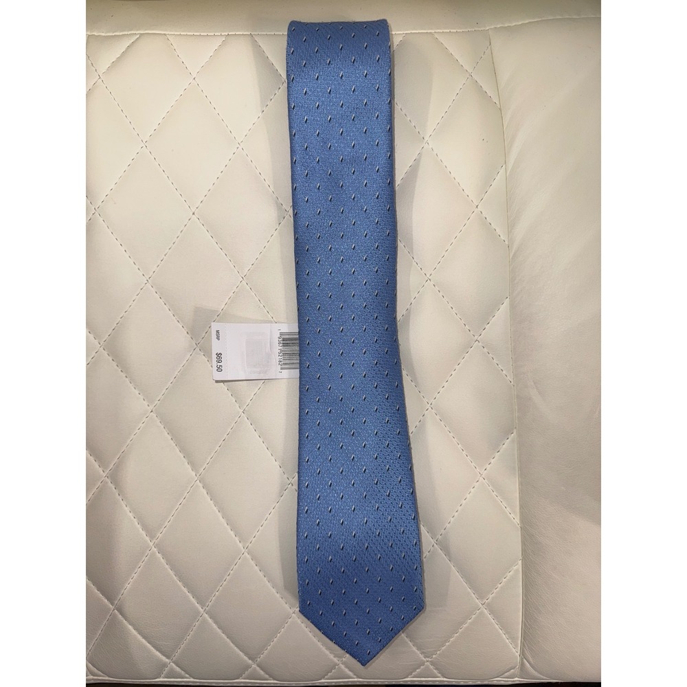Tommy Hilfiger Blue Necktie Silk Blend Textured Business Casual